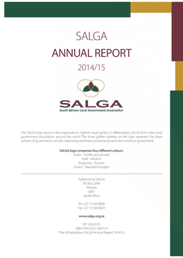 SALGA 2014/15 Annual Report