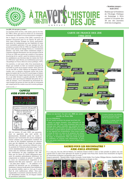 Carte De France Des Jde 1986-2016