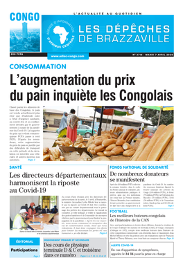 L'augmentation Du Prix Du Pain Inquiète Les Congolais