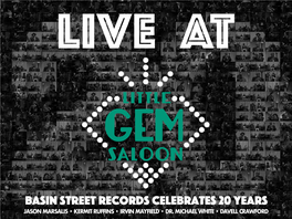 Live at Little Gem Saloon Basinstrecords Basinstreetrecords Basinstrecords 1