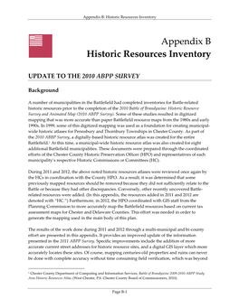 Appendix B Historic Resources Inventory