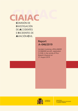 Ciaiac@Mitma.Es C/ Fruela, 6 Fax: +34 91 463 55 35 28011 Madrid (España) FOREWORD