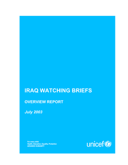 Iraq Watching Briefs