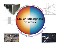 Stellar Atmospheric Structure S S + Ds