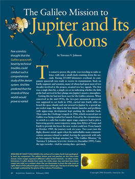 The Galileo Mission to Jupiter and Its Moons Few Scientists Thought That the by Torrence V