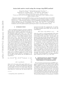 Axion Dark Matter Search Using the Storage Ring EDM Method