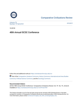 48Th Annual ISCSC Conference