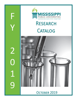 FY2019 Research Catalog