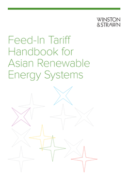 Feed-In Tariff Handbook for Asian Renewable Energy Systems