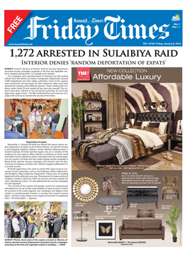 1,272 Arrested in Sulaibiya Raid Interior Denies ‘Random Deportation of Expats’