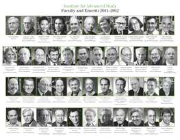Institute for Advanced Study Faculty and Emeriti 2011–2012