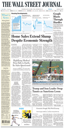 Home Sales Extend Slump Despite Economic Strength