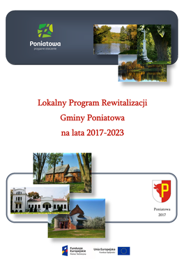 Lokalny Program Rewitalizacji Gminy Poniatowa Na Lata 2017-2023