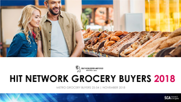 Hit Network Grocery Buyers 2018 Metro Grocery Buyers 25-54 | November 2018 Why Radio Is an Effective Platform to Advertise With… Radio Is Trusted and Authentic