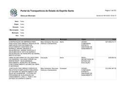 Portal Da Transparência Do Estado Do Espírito Santo Página 1 De 572