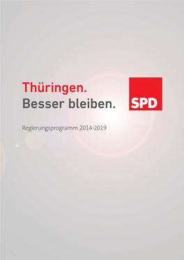 Regierungsprogramm 2014-2019 GUT