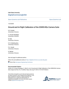 Ground and In-Flight Calibration of the OSIRIS-Rex Camera Suite