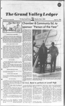 Chamber & Communly Ed. to Sponsor 