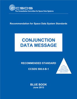 Conjunction Data Message