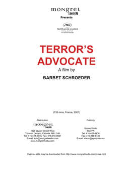 Terror's Advocate