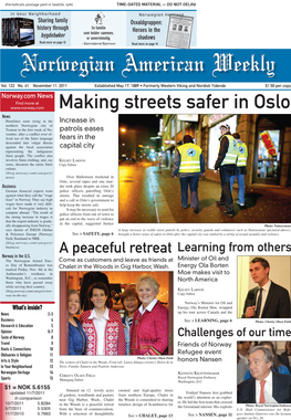 Making Streets Safer in Oslo