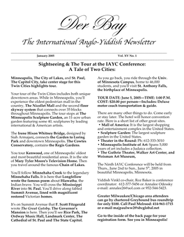 The International Anglo-Yiddish Newsletter