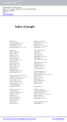 Index of People