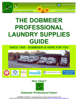 The Dobmeier Professional Laundry Supplies Guide