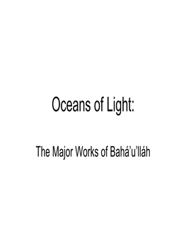 Oceans of Light