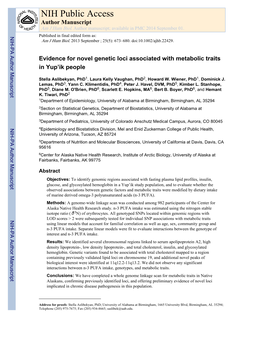 NIH Public Access Author Manuscript Am J Hum Biol