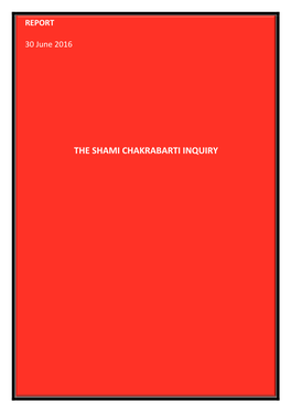 The Shami Chakrabarti Inquiry Report