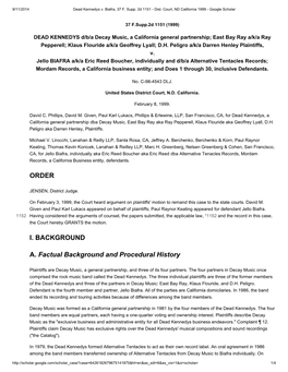 Dead Kennedys V. Biafra, 37 F. Supp. 2D 1151 - Dist