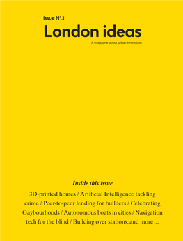 London Ideas a Magazine About Urban Innovation
