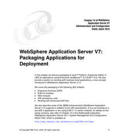 Websphere Application Server V7 Administration and Configuration Guide, SG24-7615