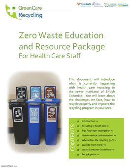 Zero Waste Education and Resource Guide