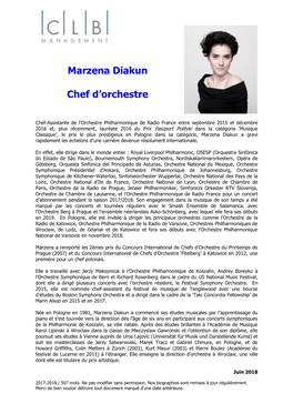 Marzena Diakun Chef D'orchestre