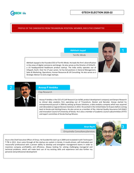 Abhilash Jaypal Terrific Minds Anoop P Ambika Clap Research GTECH