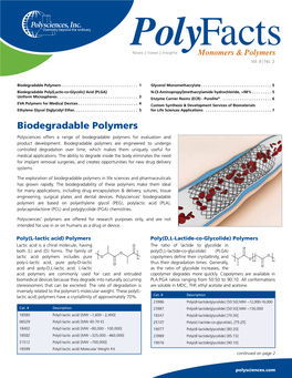 Biodegradable Polymers