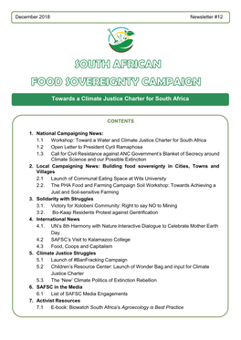 Towards a Climate Justice Charter for South Africa