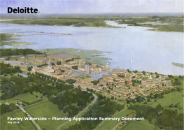 Fawley Waterside – Planning Application Summary Document May 2019 Fawley Waterside – Summary Document Introduction