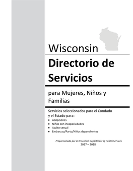 Wisconsin Directorio De Servicios Para Mujeres, Niños Y Familias