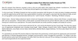 April 2011 Creatigies Makes Pune Warriors India Vroom On