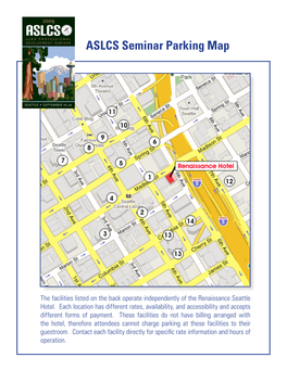 ASLCS Seminar Parking Map
