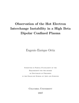 Observation of the Hot Electron Interchange Instability in a High Beta Dipolar Conﬁned Plasma