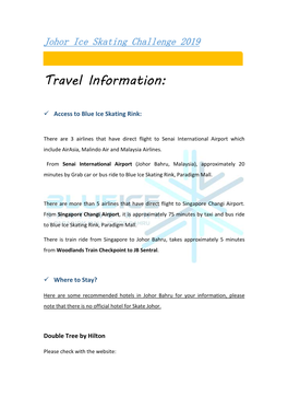 Travel Information