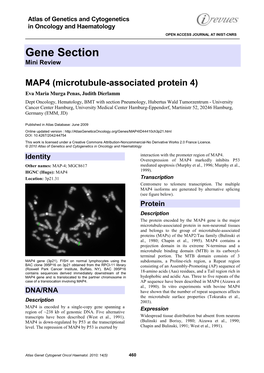 Gene Section Mini Review