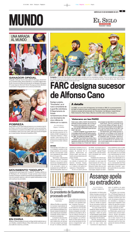 FARC Designa Sucesor De Alfonso Cano