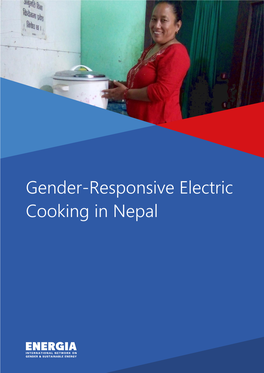 Gender-Responsive Electric Cooking in Nepal