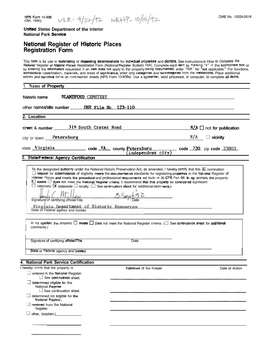 National Register of Historic Places Registration Form