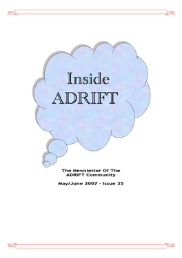 Inside ADRIFT Issue 35 May/June 2007